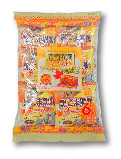 PIONEERFOOD【黑芝麻糖黑糖楓糖口味】120g(20g×6袋)豆菓子 沖繩伴手禮