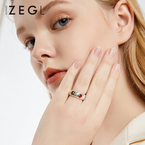 ZEGL日式輕奢復古戒指女ins潮小眾設計冷淡風指環網紅開口食指戒