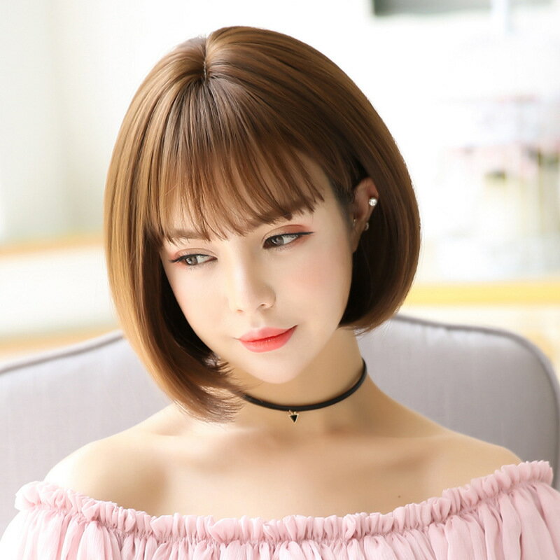 女假髮整頂假髮短假髮-空氣瀏海bobo自然甜美女美髮用品3色69o79【獨家進口】【米蘭精品】