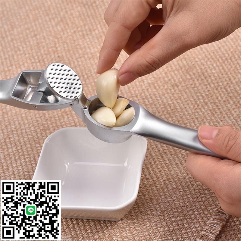 鋅合金壓蒜器 手動搗蒜器 壓蒜蓉蒜泥工具榨薑汁加厚廚房小工具