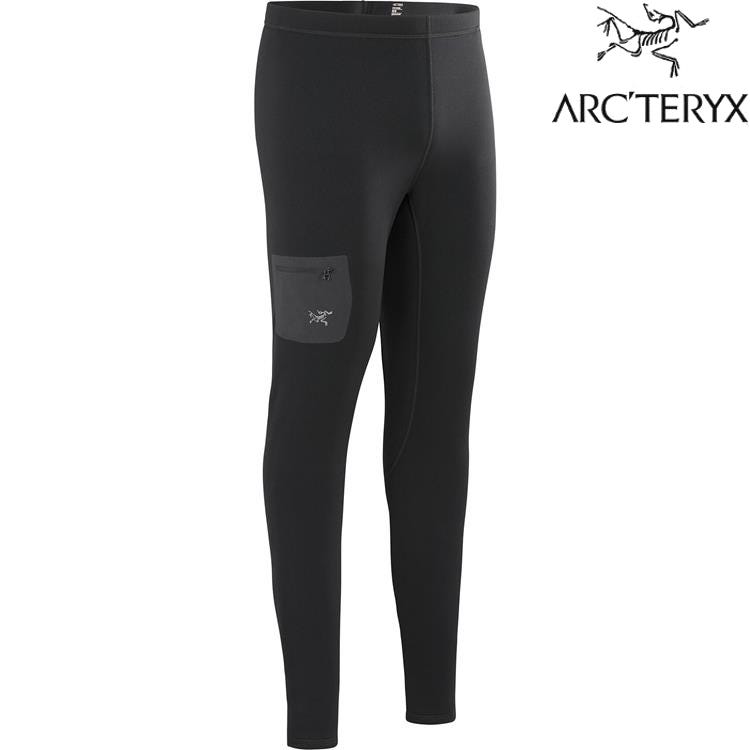 Arc'teryx 始祖鳥 Rho 男款 保暖刷毛內層長褲 X000006289 黑 Black