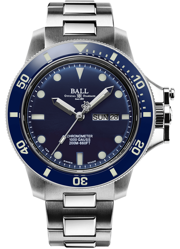 BALL 波爾錶 Engineer Hydrocarbon系列 瑞士天文臺機械錶(DM2218B-S1CJ-BE)-43mm-藍面鋼帶【刷卡回饋 分期0利率】【APP下單點數13倍送】