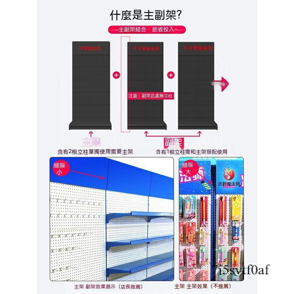 洞洞板 貨架 展示架 落地立式工具架 掛鈎金屬配件掛架 超市貨架 置物架 3