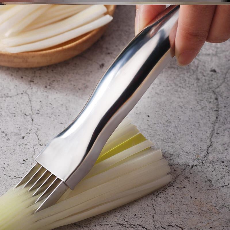 不銹鋼多功能切菜神器蔥絲刀切蔥器刨絲蔥花刀創意廚房小工具神器