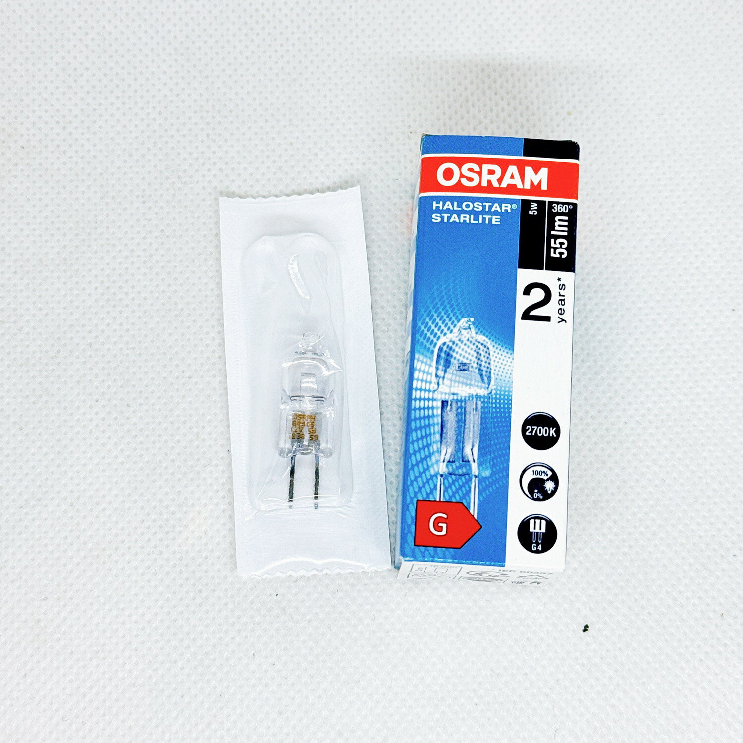 OSRAM 歐司朗 64405S 12V 5W 豆燈 5W G4 鹵素豆燈 燈泡
