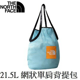 [ THE NORTH FACE ] 21.5L Logo網狀單肩背提包 藍 / NF0A81BWLV2