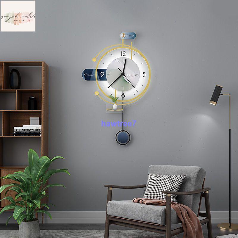 創意時尚鐘錶掛鐘客廳現代簡約大氣掛牆時鐘臥室靜音掛錶 0915