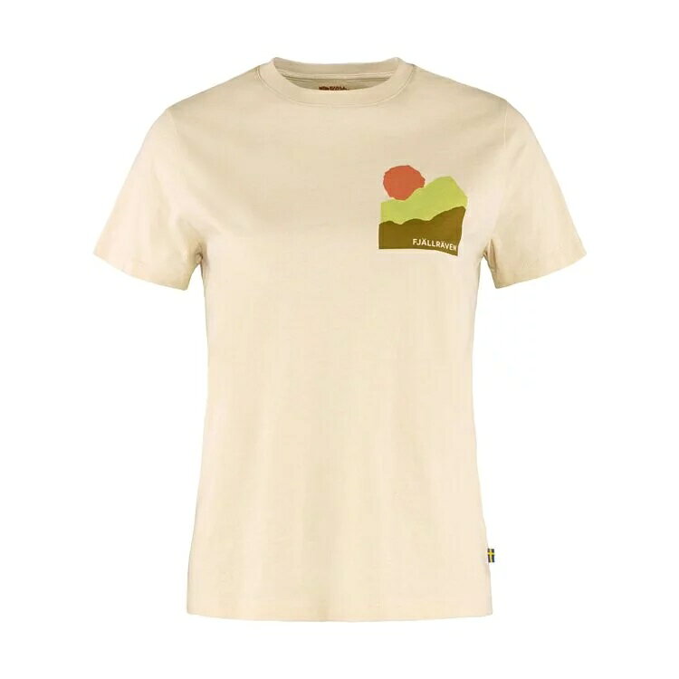 ├登山樂┤瑞典 Fjallraven Nature T-shirt 有機棉T恤 女 FR84787-113 粉筆白