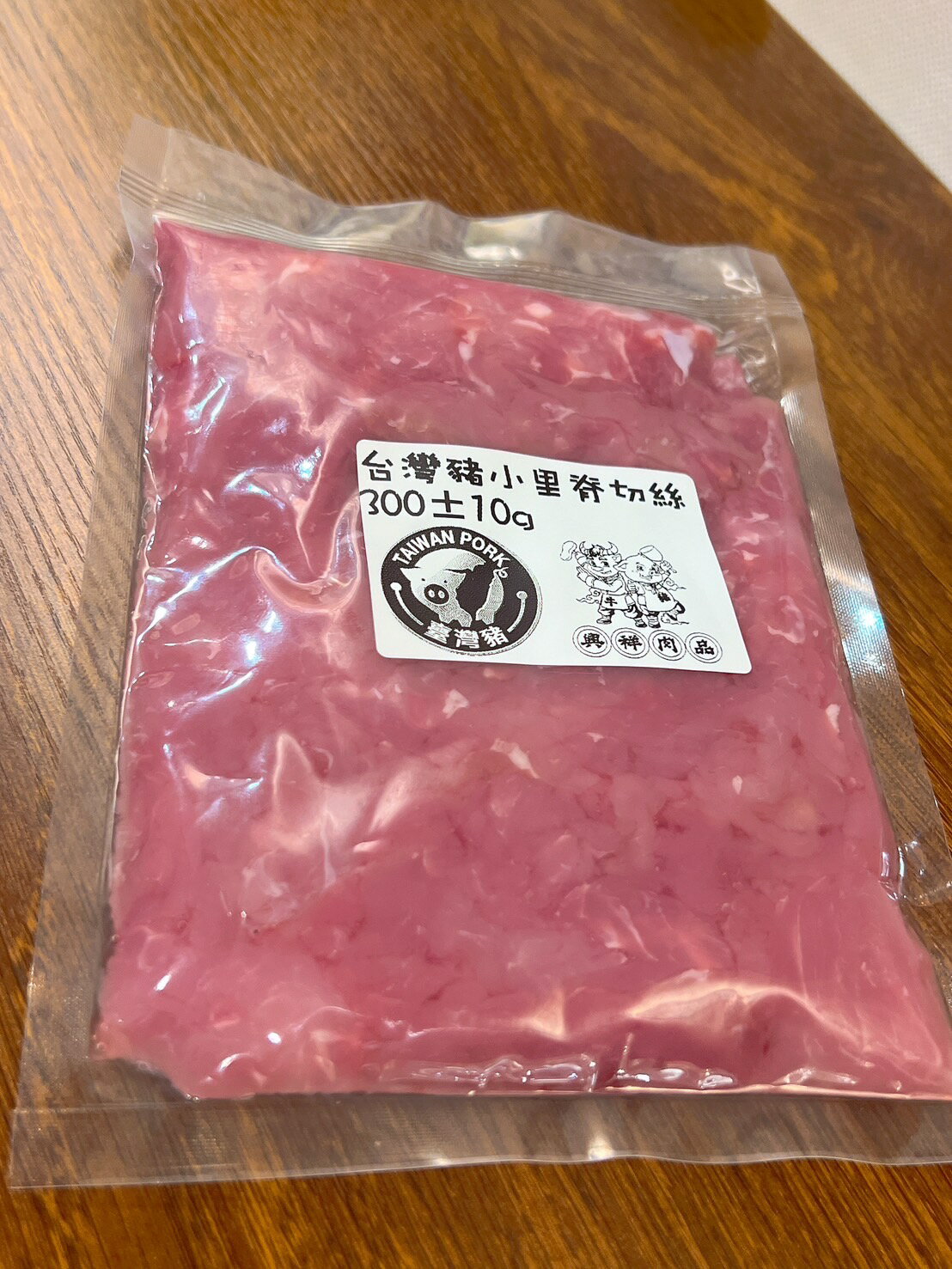 台灣豬小里脊切絲150g