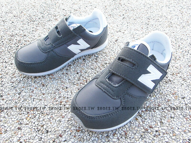 《下殺6折》Shoestw【KV220GWI】NEW BALANCE 220 童鞋 運動鞋 小童 深灰白 復古 麂皮 黏帶