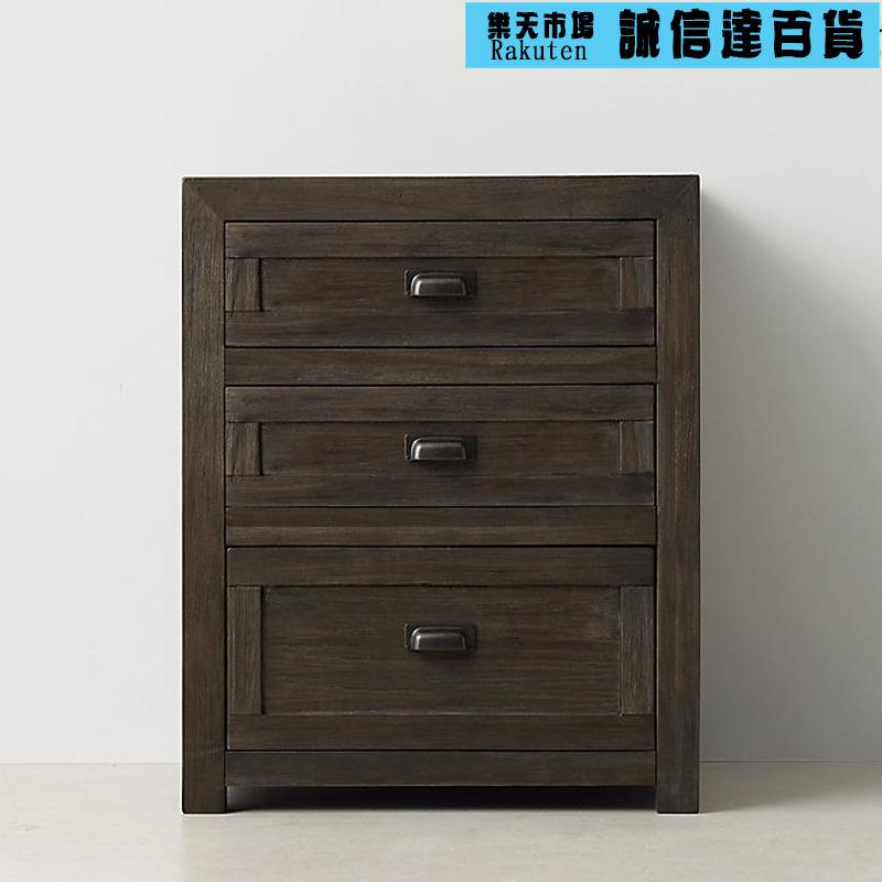 鬥櫃美式鄉村復古實木家具北歐衣櫃意式簡約兒童床頭櫃