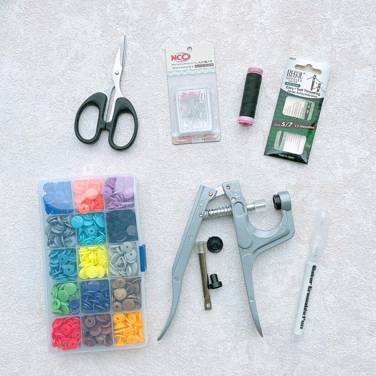 手作森林【材料包工具加價購 特惠區】寶寶圍兜 手縫工具組 加購組 3