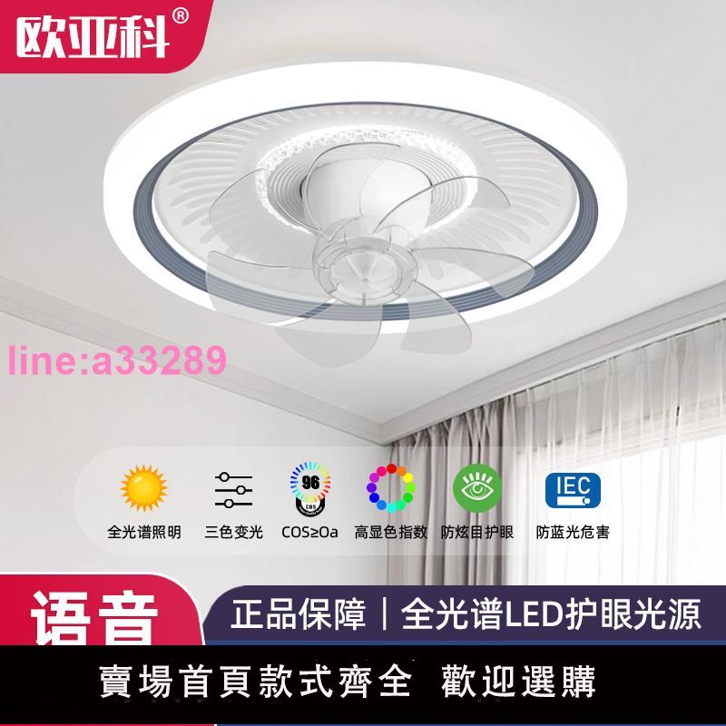 {可開發票}臥室360°搖頭風扇燈2024新款吸頂簡約客廳餐廳吊燈兒童房吊扇燈