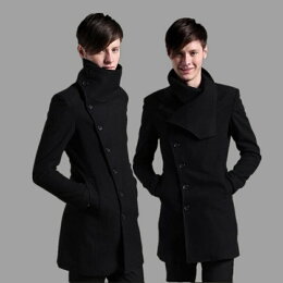 【巴黎精品】現貨+預購 毛呢外套風衣-修身長版翻領韓版男外套a1an39 【巴黎精品】現貨+預購 毛呢外套風衣-修身長版翻領韓版男外套a1an39
