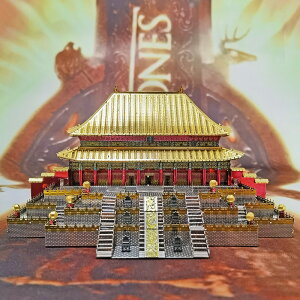 拼酷正品 太和殿 金屬古風拼裝模型中國古建筑擺件3D立體拼圖diy