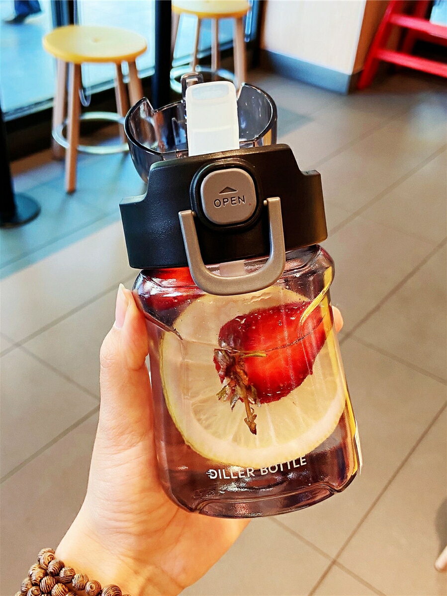高顏值吸管杯 網紅水杯女可愛夏天帶吸管杯大人便攜式ins少女 高顏值杯子男學生【MJ15967】