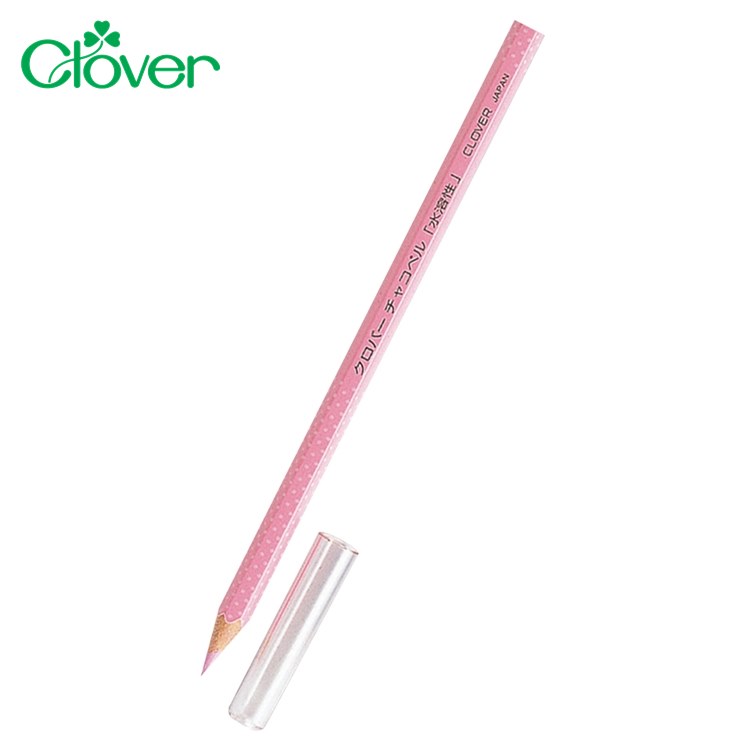 又敗家@日本製造Clover可樂牌水溶性粉土筆24-063粉紅色(含筆蓋)粉筆縫紉記號筆拼布記號筆記號消失筆洋裁縫水消筆【全館299超取免運】【APP下單點數4倍送】