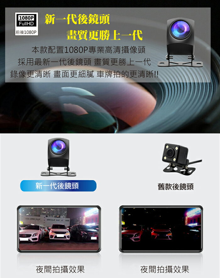 MOIN 摩影 A10XW PRO【多樣組合任選】前後鏡頭 後照鏡型 流媒體電子觸控式後照鏡行車紀錄器 GPS測速 3
