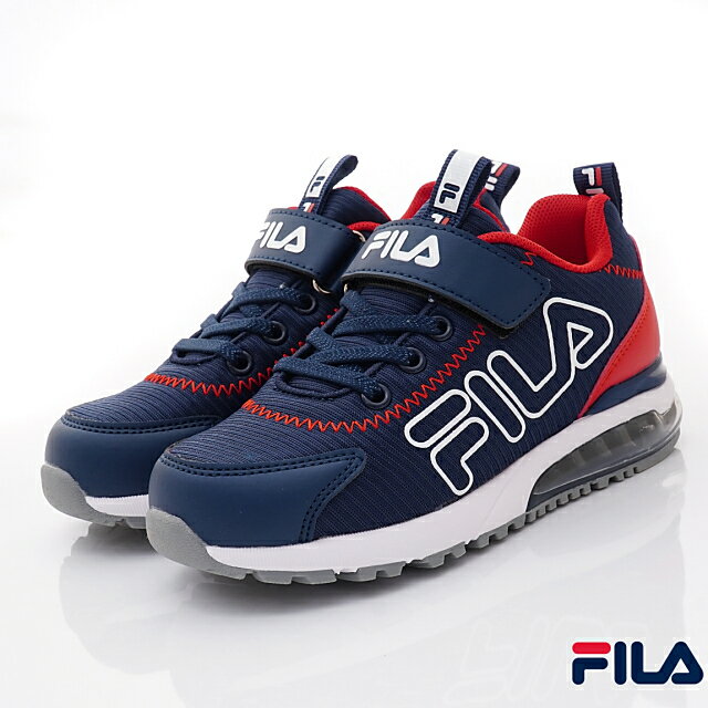 FILA斐樂頂級童鞋氣墊運動鞋J401Y-321藍(中大童)