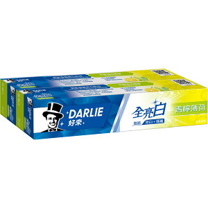 好來DARLIE 全亮白牙膏 青檸薄荷 140gX2入