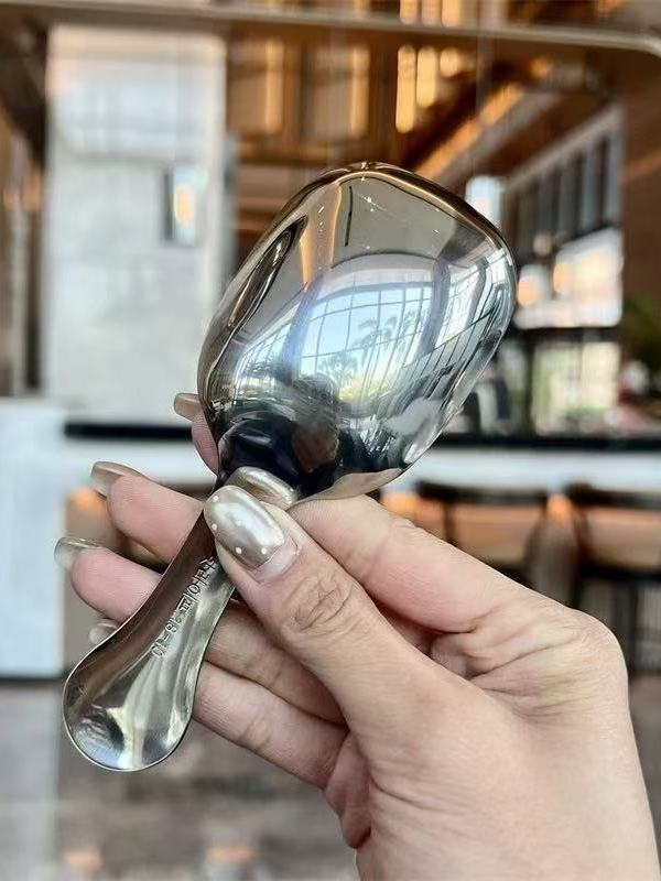 316L不鏽鋼勺子家用吃飯喝湯茶匙茶勺茶鏟多功能量勺可愛卡皮巴拉