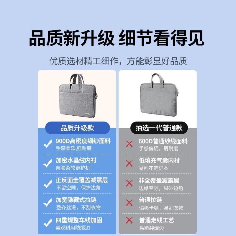 德國膝上型電腦包14寸16寸手提包適用蘋果macbook air華為matebook聯想小新13寸15.6寸2025新款男女士保護套