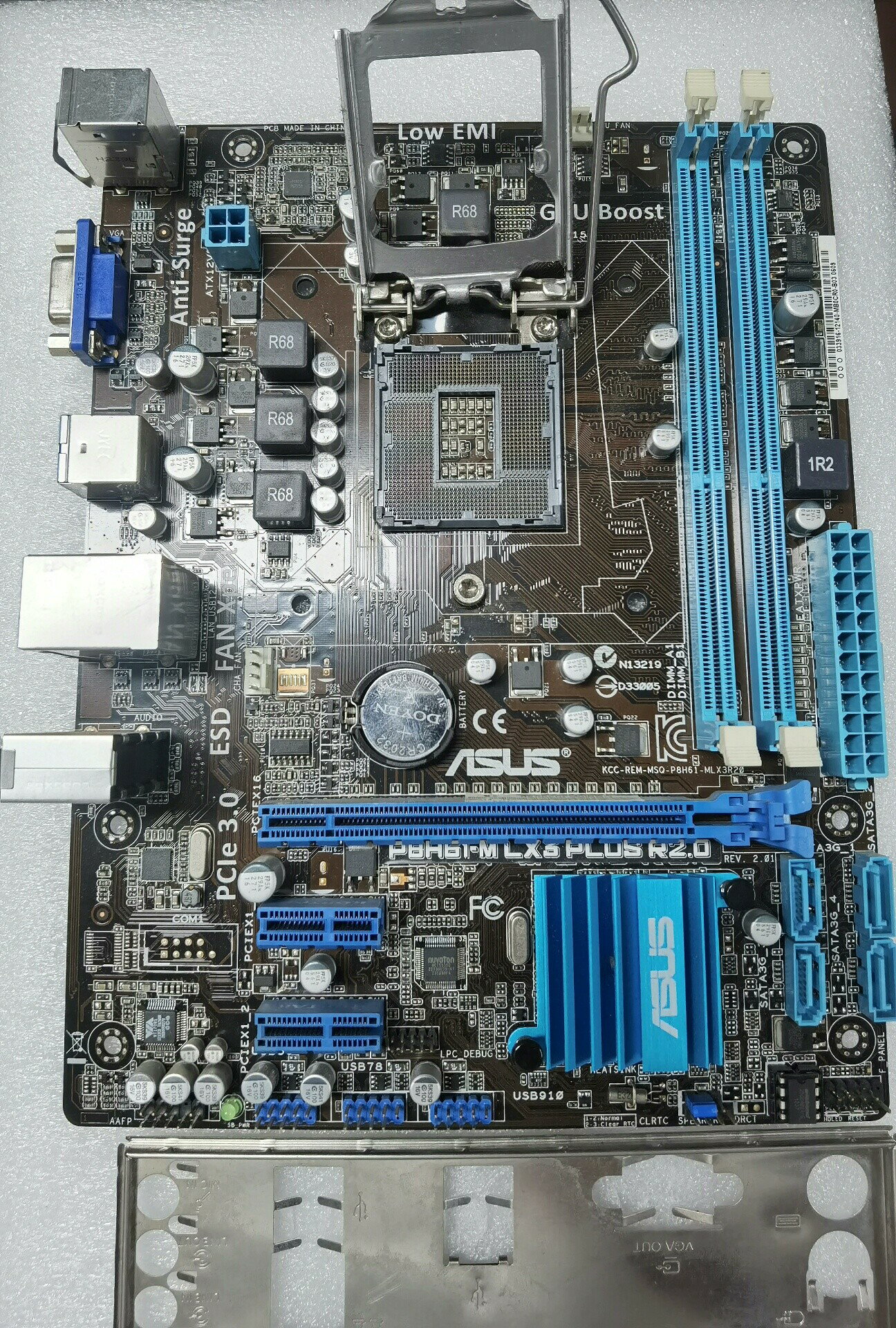 ASUS華碩 P8H61-MLX3 PLUS R2.0 主機板 1155腳位 支援二代三代CPU 電腦組裝升級