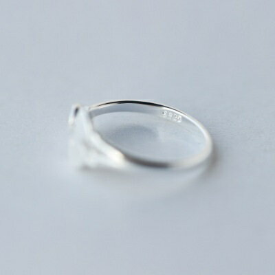 925純銀戒指開口戒-三隻小魚拉絲設計生日情人節禮物女飾品73dt518【獨家進口】【米蘭精品】 1