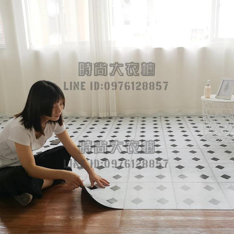 5平方自粘地板革PVC地板貼紙地膠加厚防水耐磨塑膠地板貼臥室家用地墊❀❀城市玩家