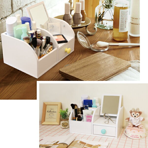 收納盒 化妝盒 置物盒 馬卡龍桌上型多功能收納盒 天空樹生活館 8