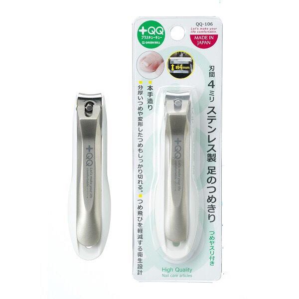 日本綠鐘 鍛造不鏽鋼足趾用指甲剪 QQ-106