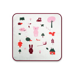 奇哥 紗布毛巾-方巾(小熊粉)★衛立兒生活館★