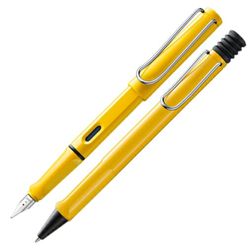 LAMY 狩獵者系列黃鋼筆+黃原子筆對筆組