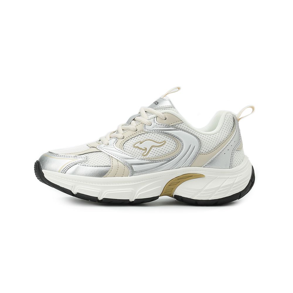 KANGAROOS RUNSKY 千禧復古跑鞋 白銀金 KW51859 女鞋 治裝激推