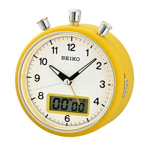 SEIKO鬧鐘 碼錶造型夜光計時【NV122】