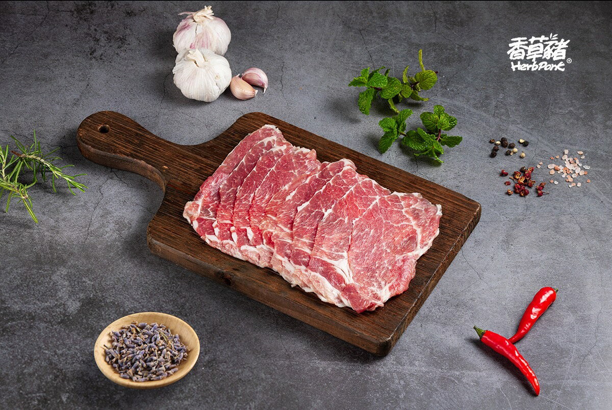 香草豬 梅花肉片200g/包