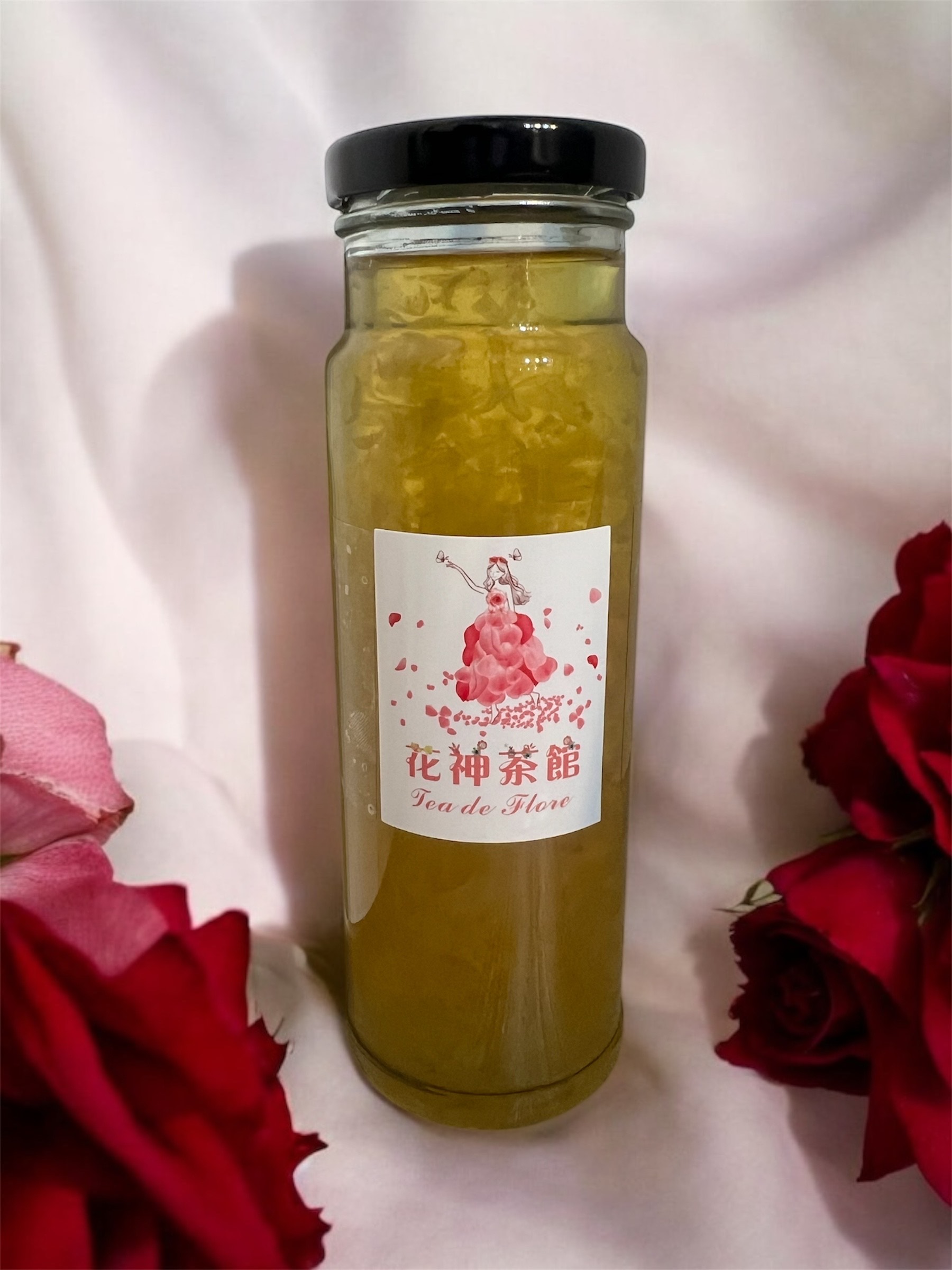 法廚手工鮮果 天然糖漿果露 減糖 無添加素食 250ML 玫瑰柚子茶 花茶 果露 250ml