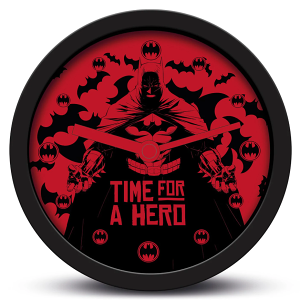 【蝙蝠俠】 (Time For a Hero) 主題桌上時鐘 鬧鐘 Batman