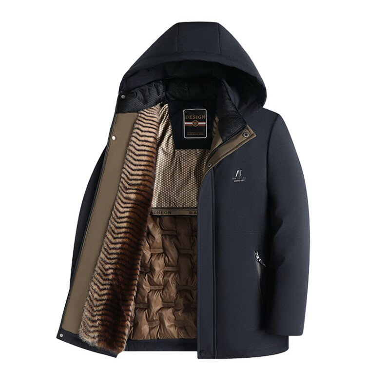 【巴黎精品】現貨+預購 鋪棉外套夾棉夾克-加絨加厚可脫卸連帽簡約保暖男外套3色a1iy9