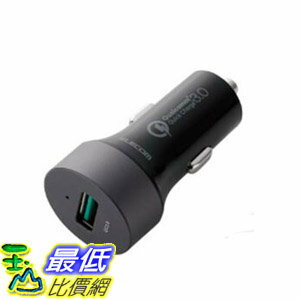 [7東京直購] ELECOM USB車用充電器 3A快充3.0 MPA-CCUQ01 黑/白 可選
