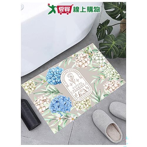 迪歐花卉吸水踏墊 墊子 地墊 止滑 防滑墊【愛買】