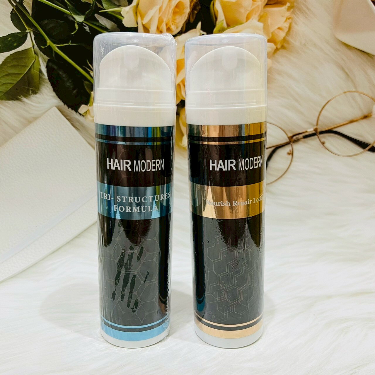 HAIR MODERN 黑摩登 潤澤修護素/結構式三效植萃修護素 200ml 免沖洗護髮｜雙12嘉年華⚡專櫃 美妝 香氛 保養 禮享保養 香約聖誕