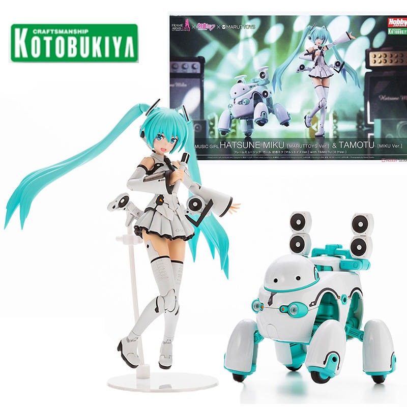 【日本代購】Kotobukiya 塑膠模型套裝 框架音樂少女 初音未來 Maruttoys Ver. & Tamotu Miku Ver.可動人偶收藏禮品