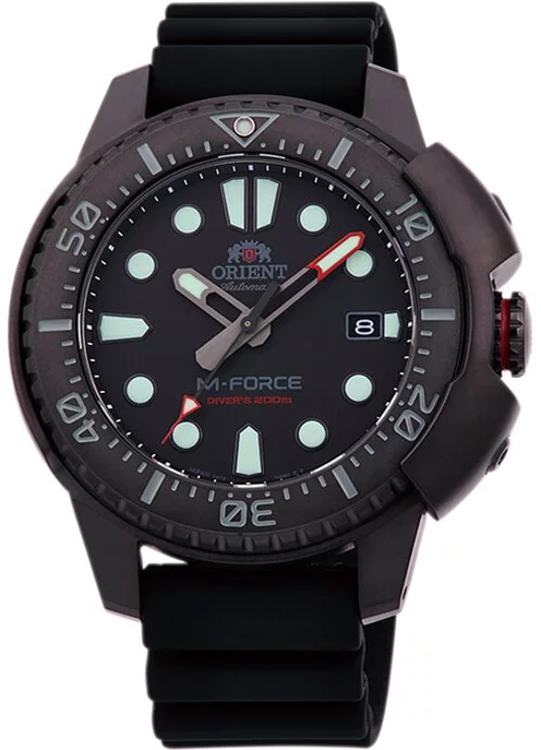 ORIENT 東方錶 M-Force 系列 200M 潛水錶(RA-AC0L03B)-45mm-黑面膠帶【刷卡回饋 分期0利率】【APP下單4%點數回饋】