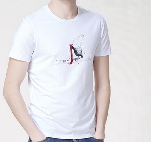 FINDSENSE MD 韓國 男 街頭 時尚 潮 J字母蝴蝶圖案 短袖T恤 特色T恤 圖案T