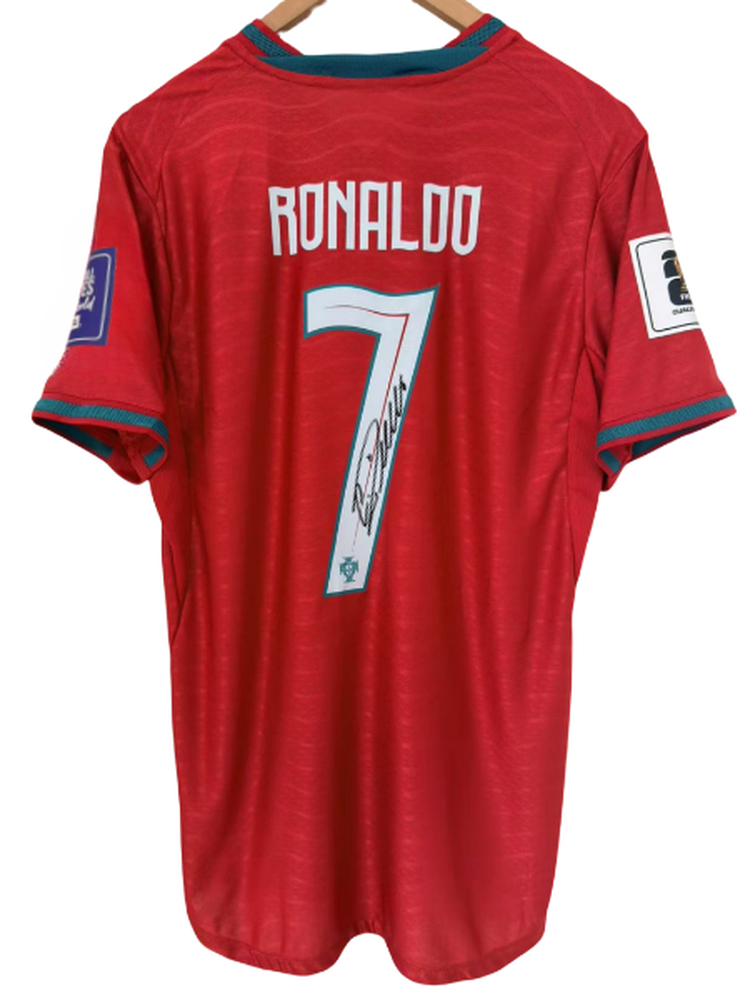 26 Portuguese Ronaldo football printed signed jersey shirt