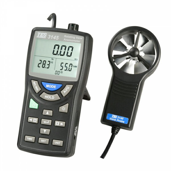 《TES》風速風量溫濕度計 TES-3145 Anemometer