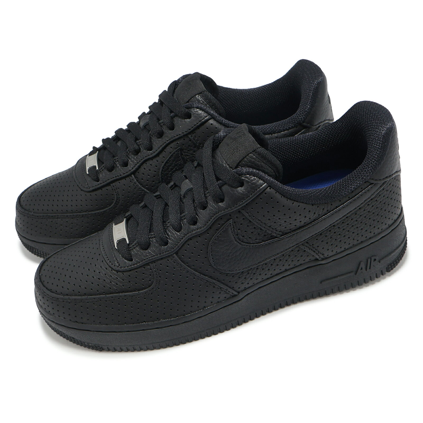 Nike 休閒鞋 Air Force 1 SP 男鞋 黑 全黑 AF1 沖孔皮革 HF8189-001 7