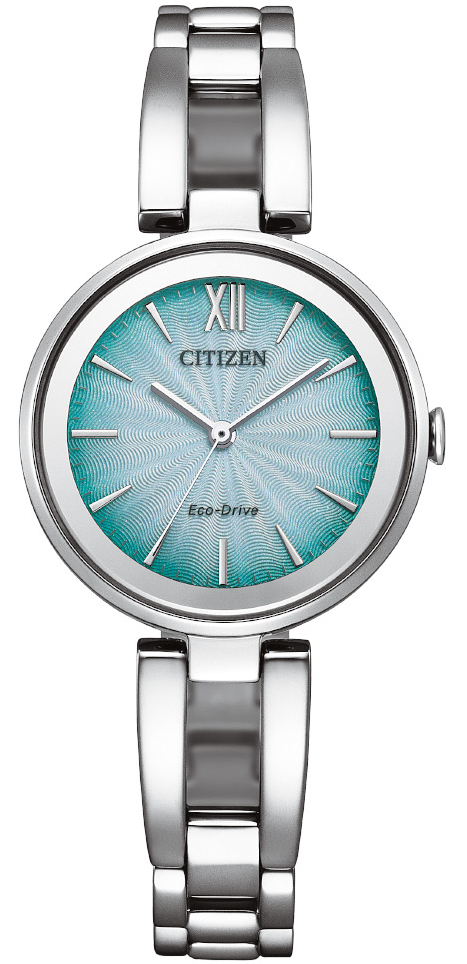 CITIZEN 星辰錶 現代風格光動能腕錶(EM0801-85X)-28mm-藍面鋼帶【刷卡回饋 分期0利率】【APP下單4%點數回饋】