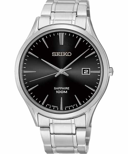 SEIKO 精工 典藏尊榮石英腕錶 7N42-0FW0D(SGEG95P1) 黑 40mm